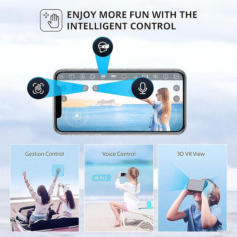 DLI drone profissional M3 / M3Tela / M3Max, Equipado com câmeras duplas de alta definição e um quadcopter aéreo, inclui 2 baterias e suporta rede sem fio 2.4G