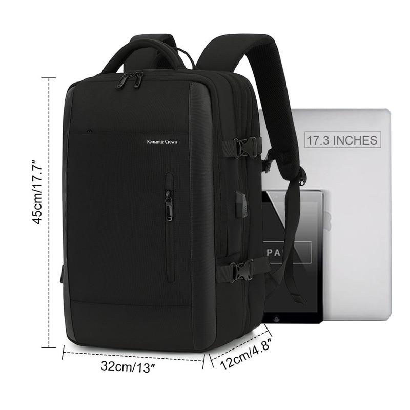 Mochila Executiva Impermeável Grande com USB para Notebook | Ideal para Trabalho, Escola e Viagens