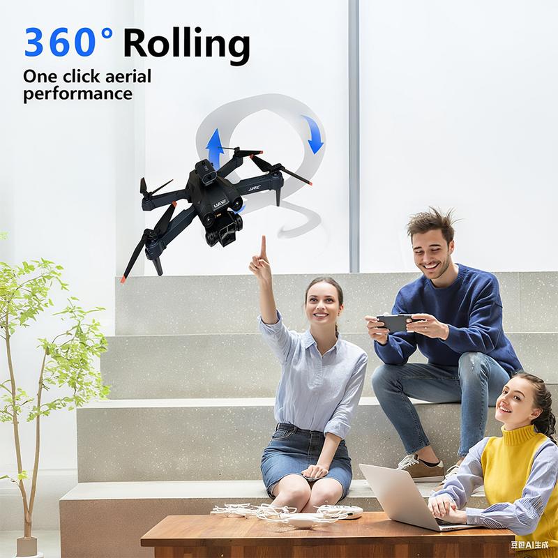 DLI drone profissional M3 / M3Tela / M3Max, Equipado com câmeras duplas de alta definição e um quadcopter aéreo, inclui 2 baterias e suporta rede sem fio 2.4G
