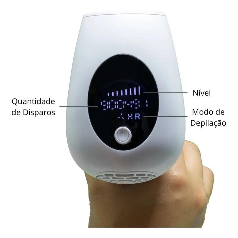 900 Mil Pulsos Depilador A Laser 8 Níveis Portátil Indolor e Eficaz – Uso Doméstico