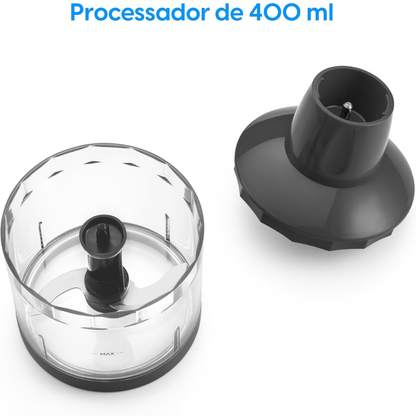 Mixer Power Inox 3 Em 1 Elgin Lunar 600w Batedor Processador