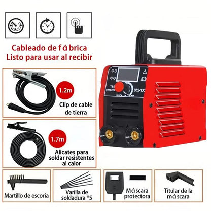 Máquina Solda Inversora 220V Display Digital eletrodo antiaderente Portátil Classe de Proteção F IP21S