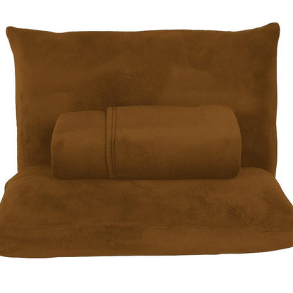 Kit Jogo de Lençol Soft Plush Felpudo de Manta Solteiro/Casal/Queen/King 3 Peças com Elástico 100% Algodão para Inverno Macio Com Porta Travesseiro