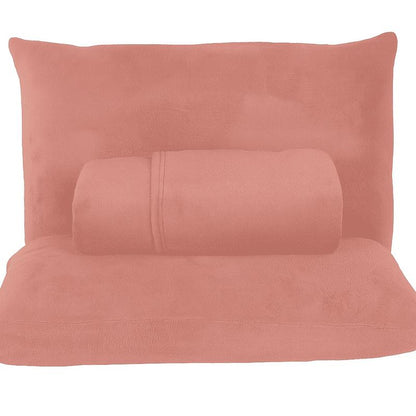 Kit Jogo de Lençol Soft Plush Felpudo de Manta Solteiro/Casal/Queen/King 3 Peças com Elástico 100% Algodão para Inverno Macio Com Porta Travesseiro