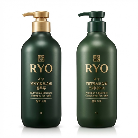 Ryo Kit Fermented Nutrition & Moisture Scalp (Shampoo 1000ml + Condicionador 1000ml)
