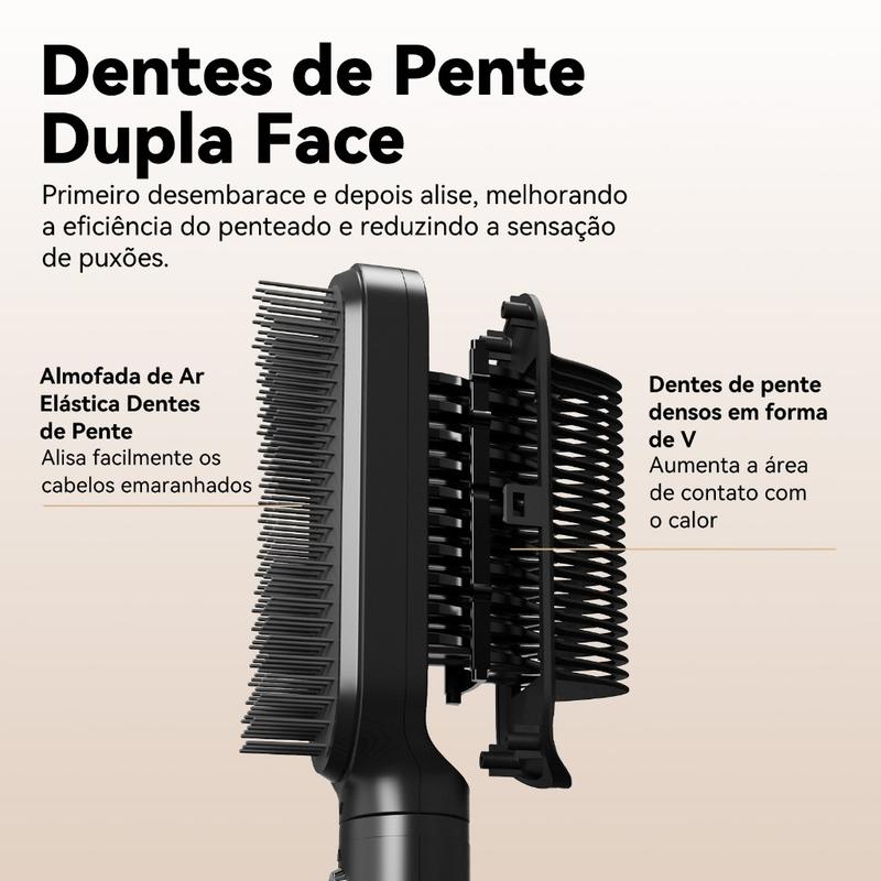 GOKOCO 3 Em 1 multifuncional paramodelar Modelador de cabelo Aparelho Cabelo liso Cachos curtos e grandese ondulados