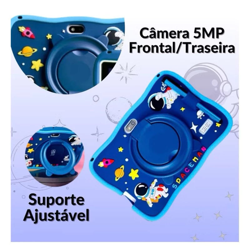KidPad Mini 7 – Tablet Infantil Educacional Wi-Fi com Câmeras Duplas e Android