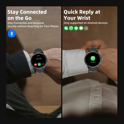 Smartwatch com GPS, 1.43" Display Bluetooth Telefone Chamada, Monitoramento avançado de saúde, sono e de coração, à prova d'água 3ATM,relogio smartwatch feminino e masculino