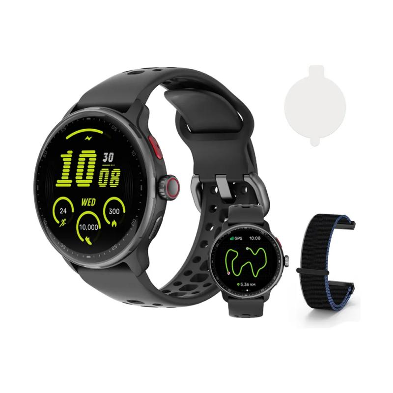 Smartwatch com GPS, 1.43" Display Bluetooth Telefone Chamada, Monitoramento avançado de saúde, sono e de coração, à prova d'água 3ATM,relogio smartwatch feminino e masculino
